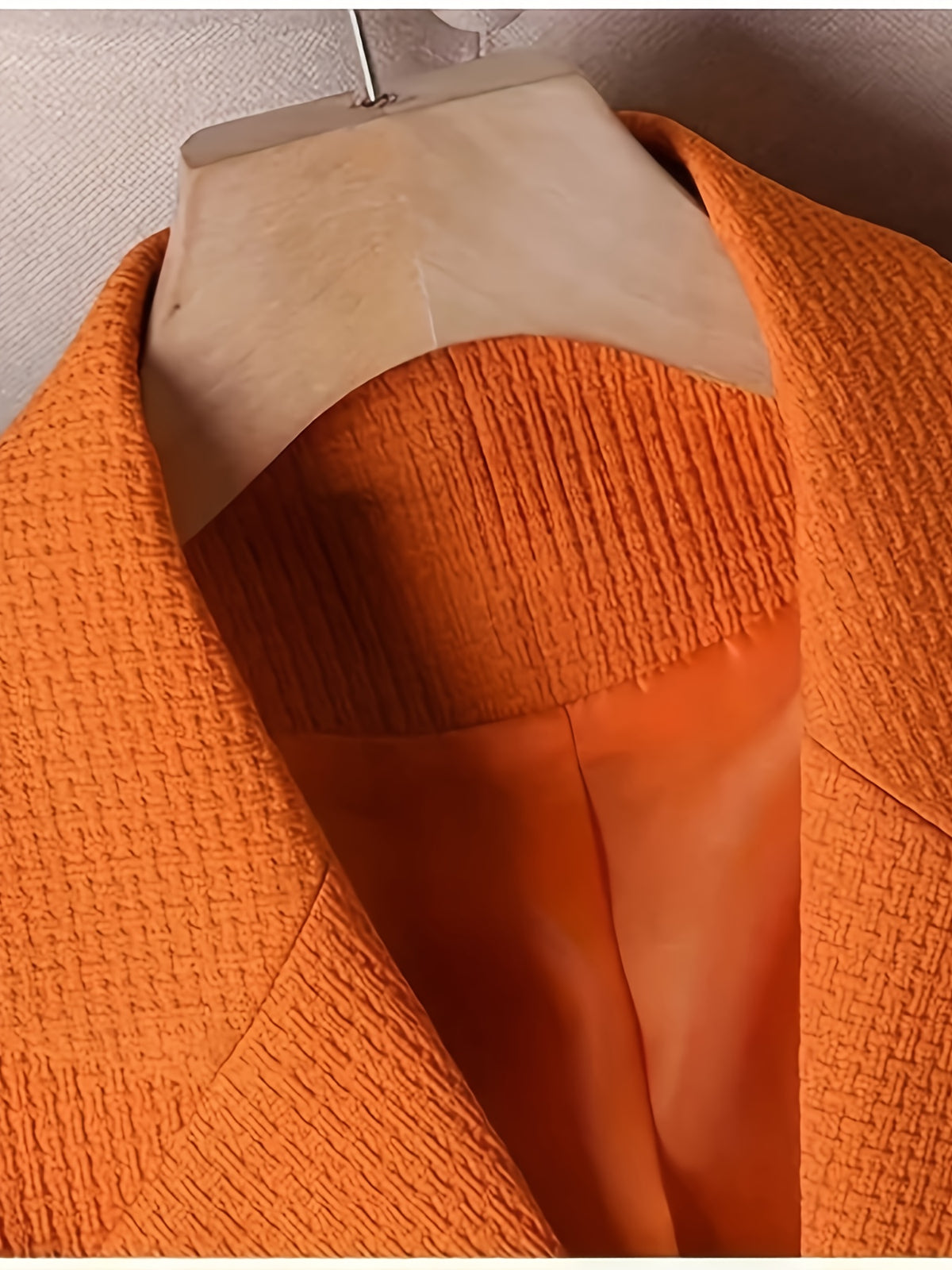 New Orange Women's Blazer, Casual and Versatile with a Unique Design, Trendy Niche Suit Top - Orange
