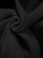 Autumn And Winter Fashion Casual Women'S Fleece-Lined Trousers, Solid Color Drawstring Waist Trousers, Casual Loose-Fitting Sweatpants, Women'S Fashion - Black
