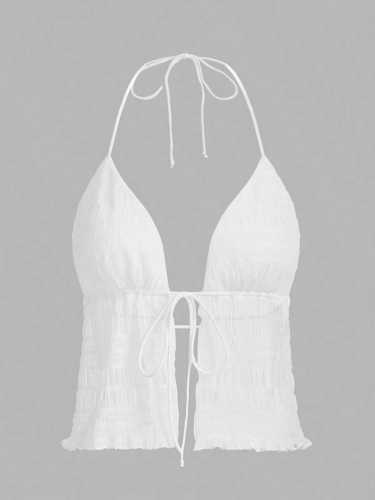 Women'S Fashion Elegant Casual Mesh Cami - White