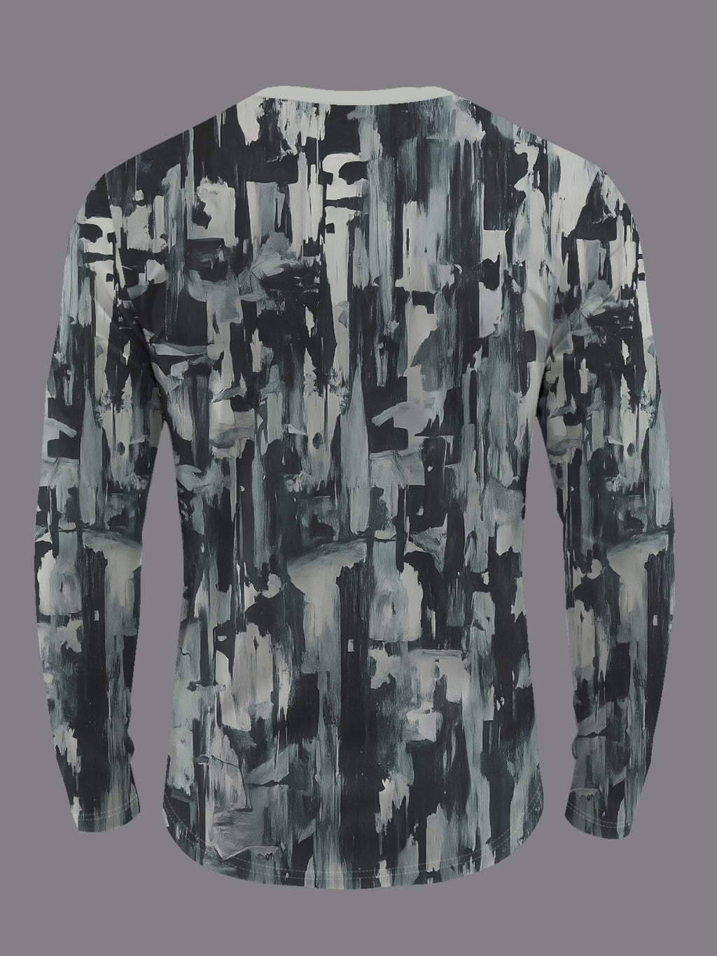 Men'S Round Neck Long Sleeve T-Shirt 3pcs Set Casual Comfortable Home Wear Top Men'S Autumn 3pcs Set [Print Design - No Texture] - Mixed colors