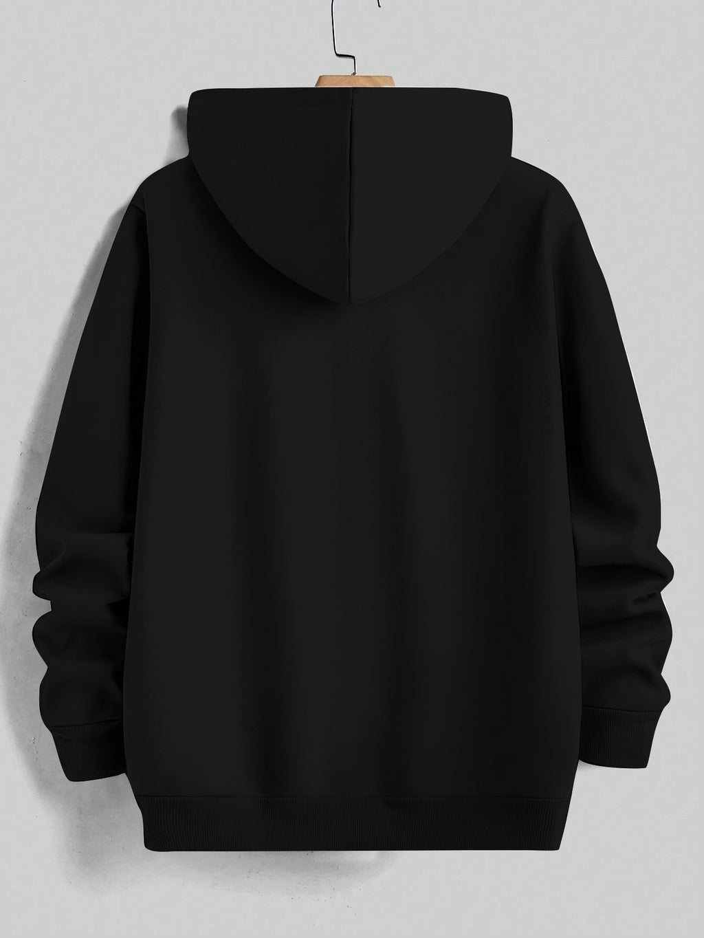 Men'S Yellow Hoodie with "And We'll Love You" Print - Cozy Fleece-Lined Pullover with Kangaroo Pocket, Casual Drawstring Hooded Sweatshirt for Spring & Fall, Comfortable Clothing | Relaxed Fit Hoodie | Fleece Lined Hoodie - Black