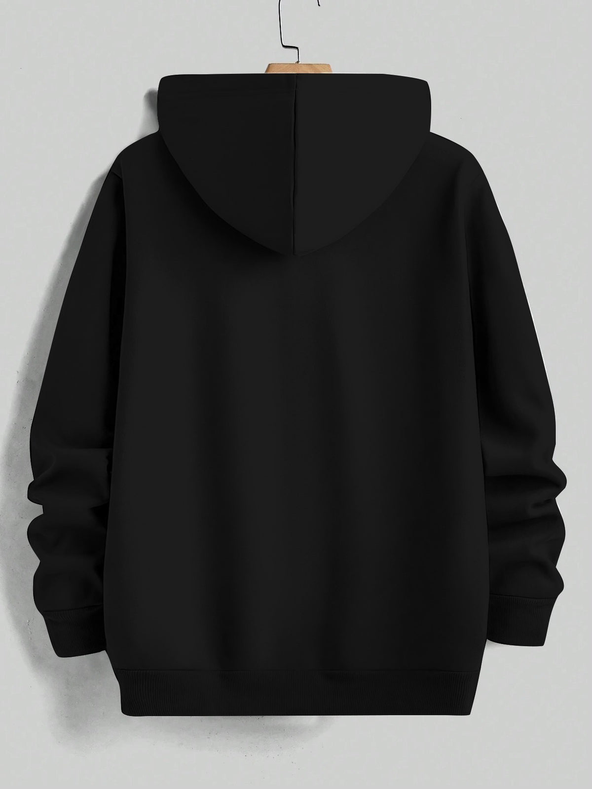 Men'S Yellow Hoodie with "And We'll Love You" Print - Cozy Fleece-Lined Pullover with Kangaroo Pocket, Casual Drawstring Hooded Sweatshirt for Spring & Fall, Comfortable Clothing | Relaxed Fit Hoodie | Fleece Lined Hoodie - Black