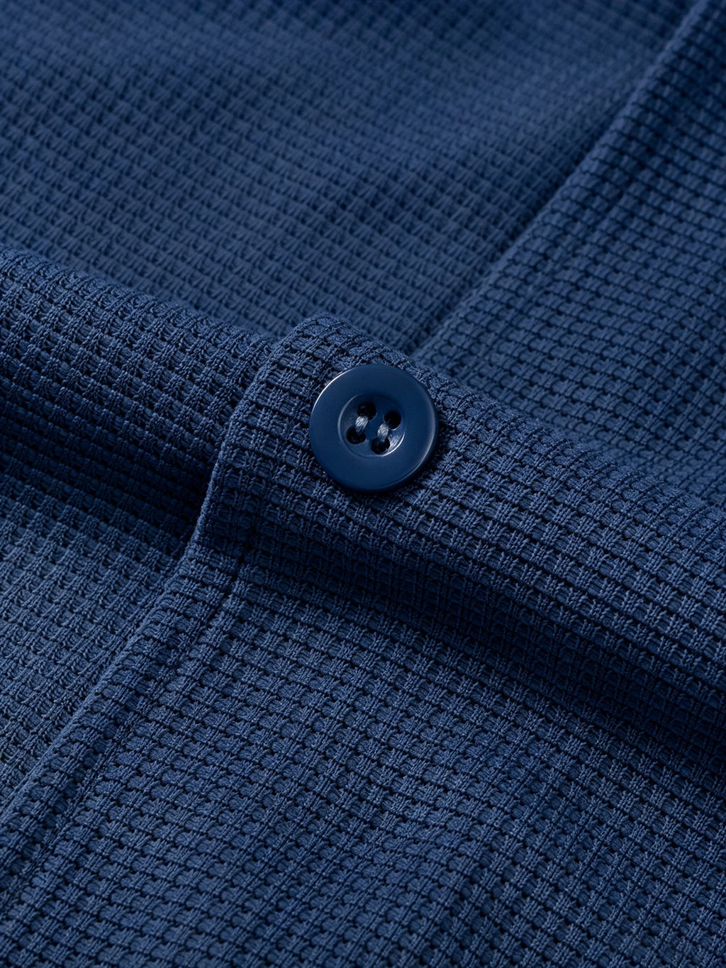 Men'S Spring Autumn New Waffle Check Blazer Collar Cardigan Single Button Double Pocket Business Casual All-Match Long Sleeve Jacket, Knit Soft Comfortable Fashion Solid Color Outerwear Suitable for Daily Outings, Dates, Holidays, And Travel - navy blue (upgraded model)
