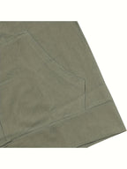 Men'S Casual Fashion Solid Color Long Sleeve All-Match Sweatshirt - Military Green