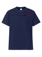 Heavyweight Men's 100% Pure Cotton Crew Neck Printed T-Shirt, a Stylish and Versatile High-Quality Top, an Essential for Daily Wear, Street Jogging, and Other Casual Outfits - Blue