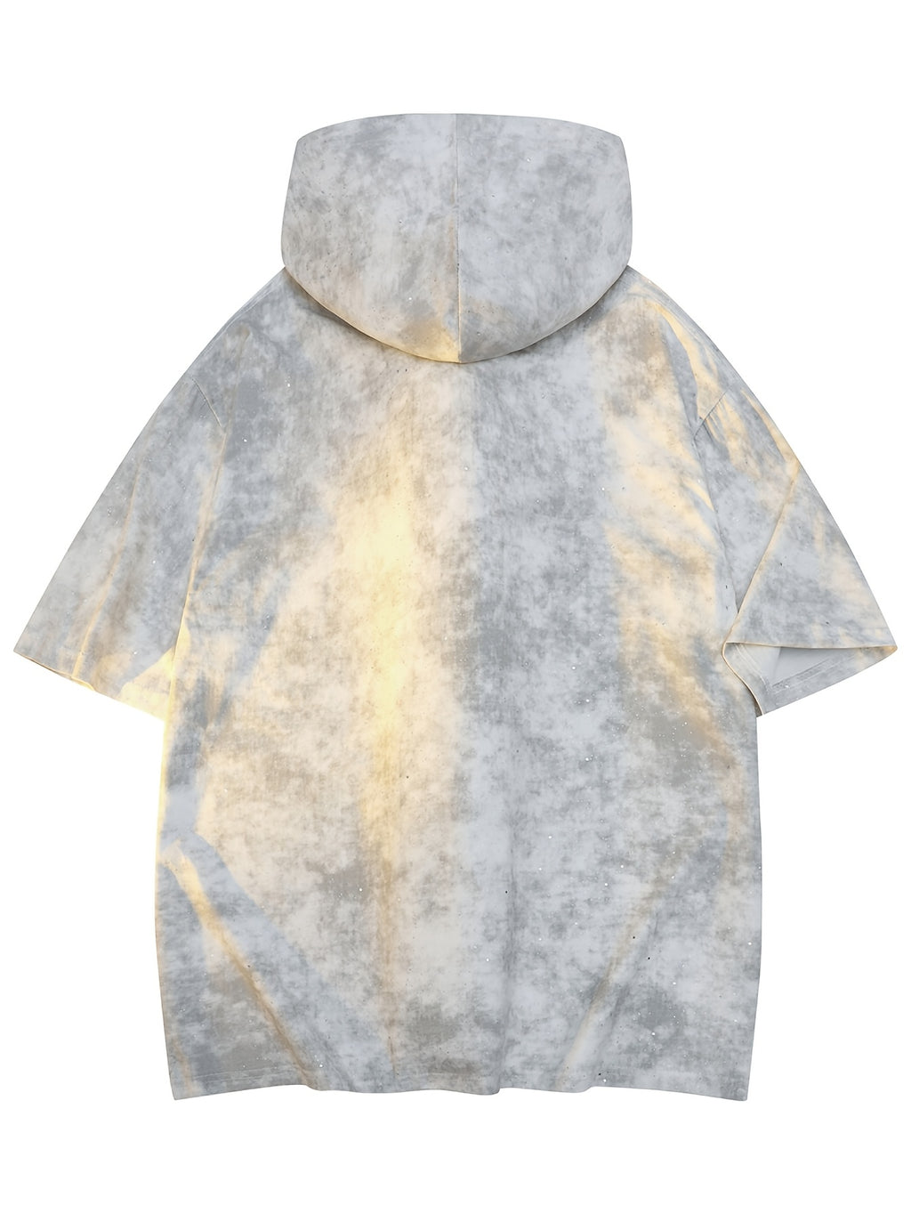 Men's Summer Short-Sleeve T-Shirt and Sports Hoodie - White