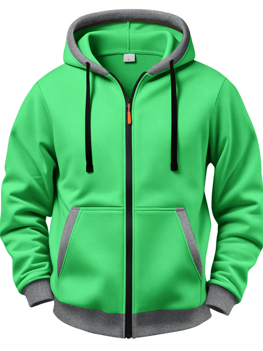 3pcs Set Vintage Sunset Mountain Peak Letter Small Print Zip-Up Hooded Sweatshirt for Men and Women, Spring/Autumn Contrast Trim Full-Zip Cardigan Jacket, Outdoor Mountain Style Loose Fit Casual 3pcs Versatile Zip-Up Hoodie Set - Yellow + Sky Blue + Grass Green