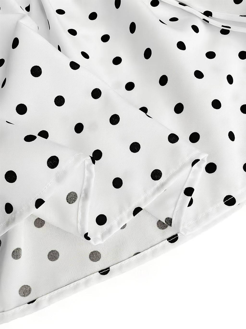 Women'S Summer New Style, Ruffled Floral Bow Polka Dot Short Cake Dress, Casual Outfit for Women'S Summer - White