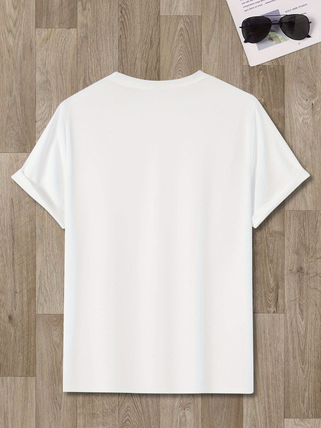 Sunny Energetic Orange Spiral Pattern Short Sleeve T-Shirt, Fresh And Fashionable, Suitable for Outdoor Activities And Daily Wear - White