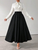 Fashion Women'S A-Line Skirt, Women'S Skirt - Black