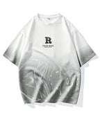 New Summer Men'S Trendy Loose Short Sleeve T-Shirt Casual Round Neck Half Sleeve Tee - White