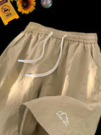 2026 Summer New American Minimalist Casual S Shorts, Outdoor Quick-Dry Knee-Length Pants, Lightweight Breathable Loose Comfortable Beach Shorts - Khaki