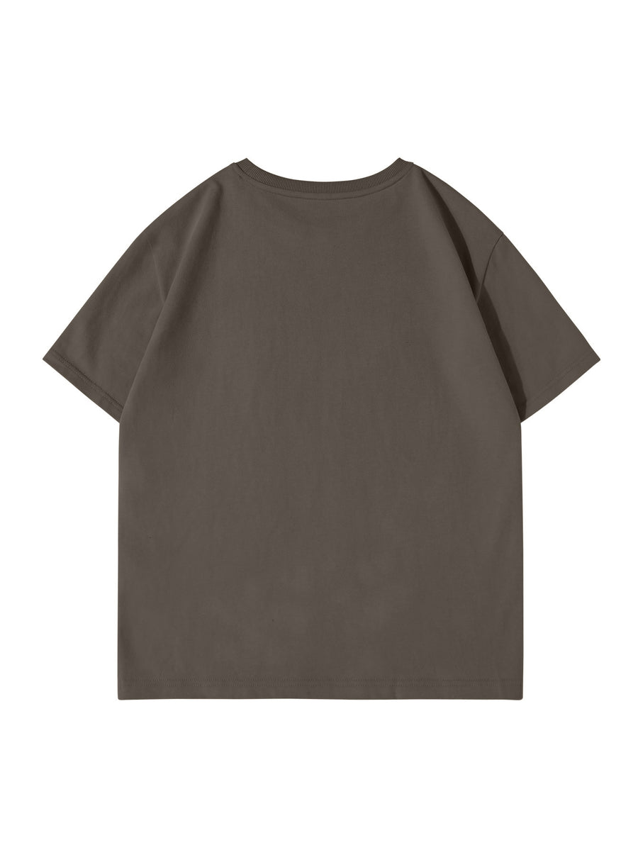 JEANSWEST Men'S Summer 100% Athletic Casual Short Sleeve T-Shirt, Loose Fit - Medium Grey
