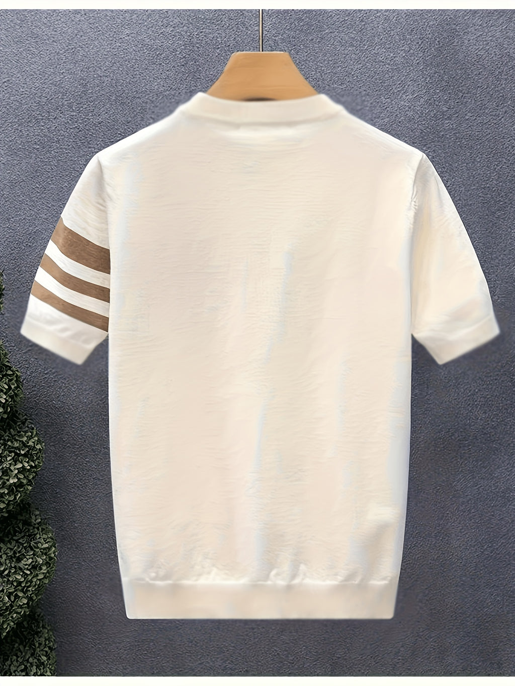 Printed Design – Not Textured/Embroidery/Sequins. Men's Summer Color-block Knitwear with Crew Neck and Ribbed Details, Casual Outdoor Style, Suitable for Summer - Mixed Colors 21