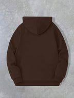 Spring/Autumn Men'S Casual Hooded Sweatshirt Youth Handsome Hoodie - Coffee Color