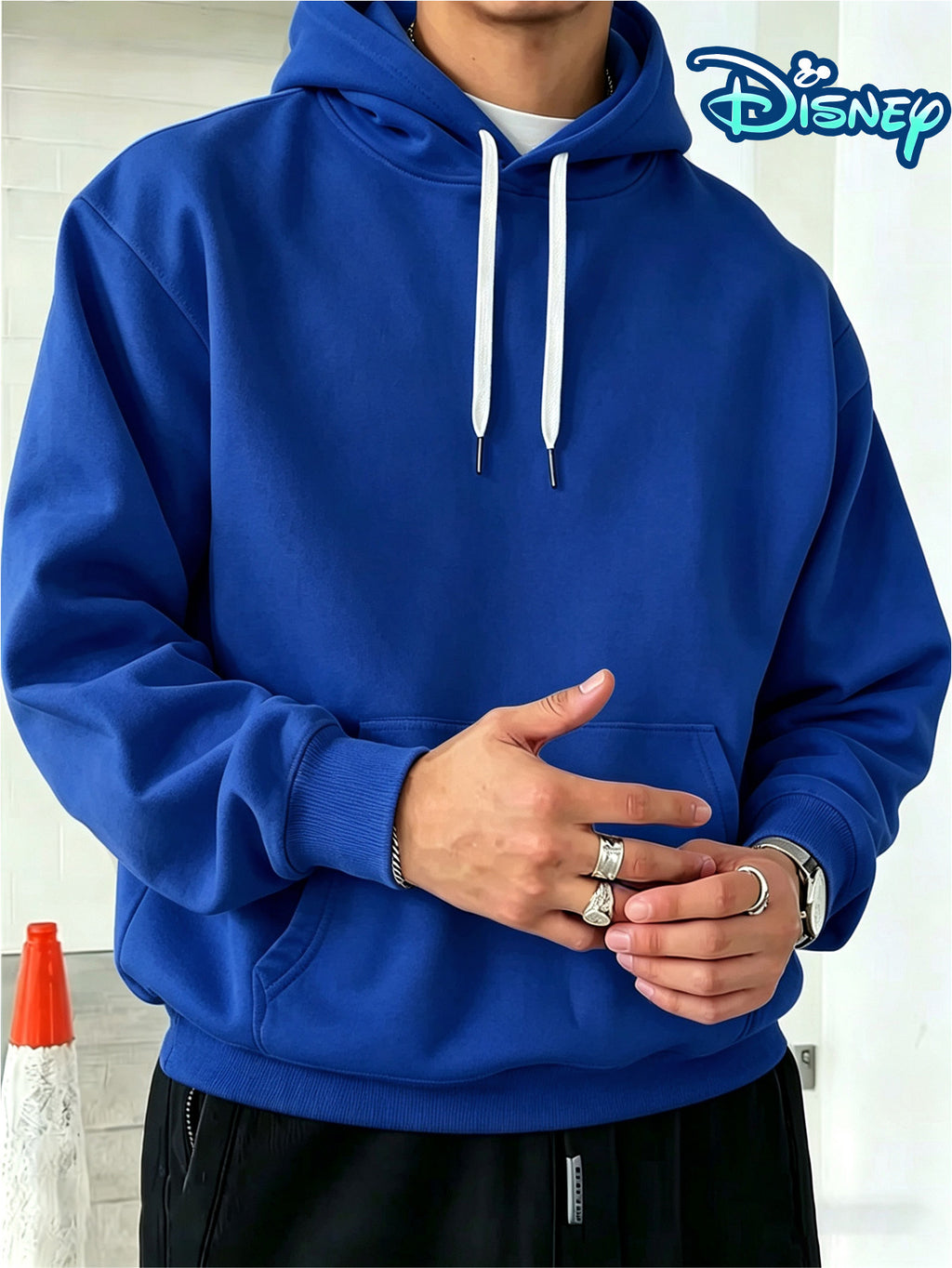 Disney Authorization, Multi-color Hooded Sweater in Fashion Trend, Christmas Night Horror Jack Skull Pattern Printing, Fall Winter Men Loose Long-sleeved Hoodie, Best Choice for Couples, Street Tide Brand Must-wear for Daily Outing - Blue