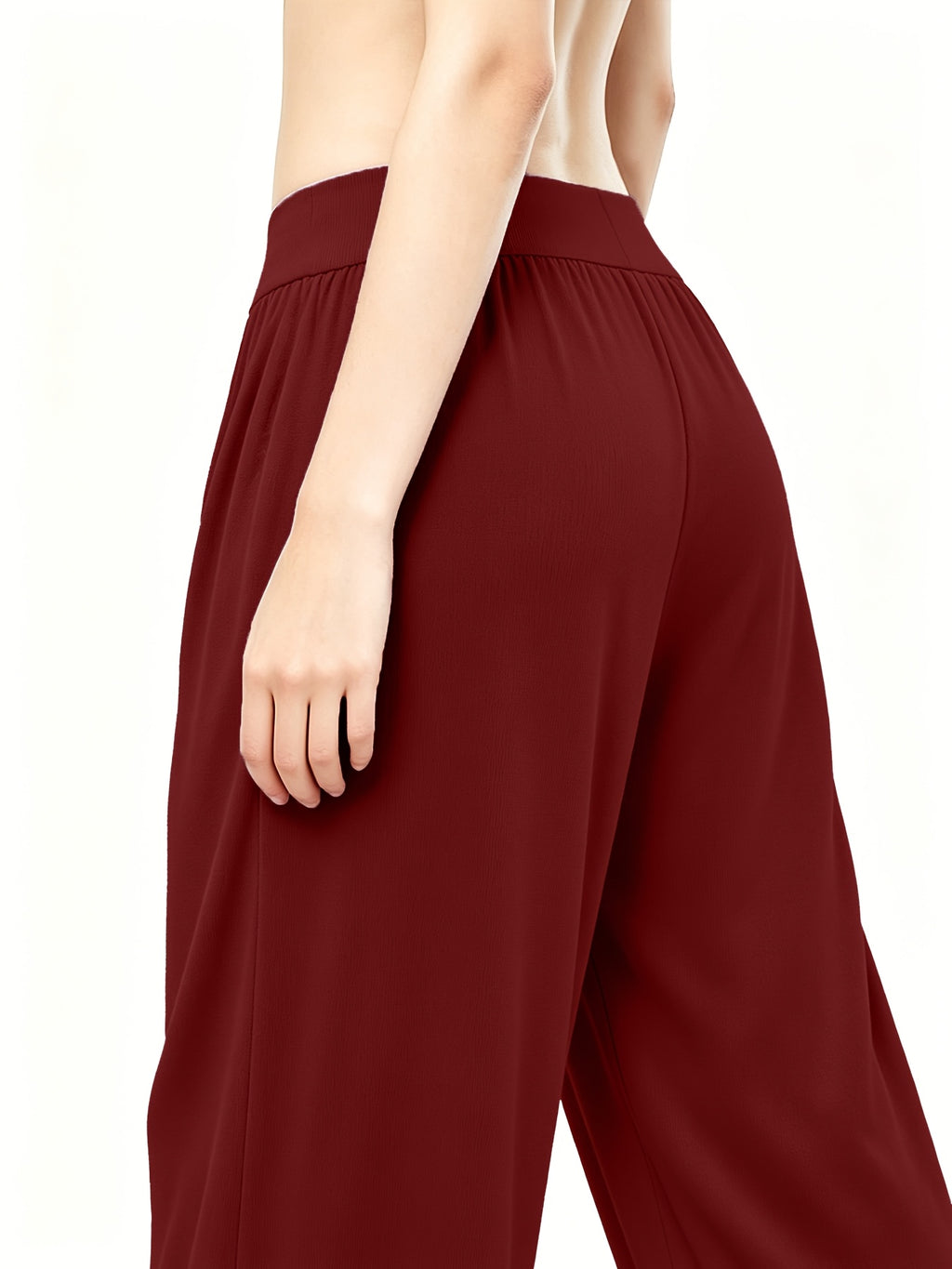 Popular Loose-Fit Casual Pants, Comfortable Women's Clothing - The color of rouge