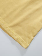 Summer Men'S Striped Street Style T-Shirt Casual Hip-Hop Round Neck Men'S Retro with Print Color-Block Collar Top Athletic Striped Short Sleeve - Yellow