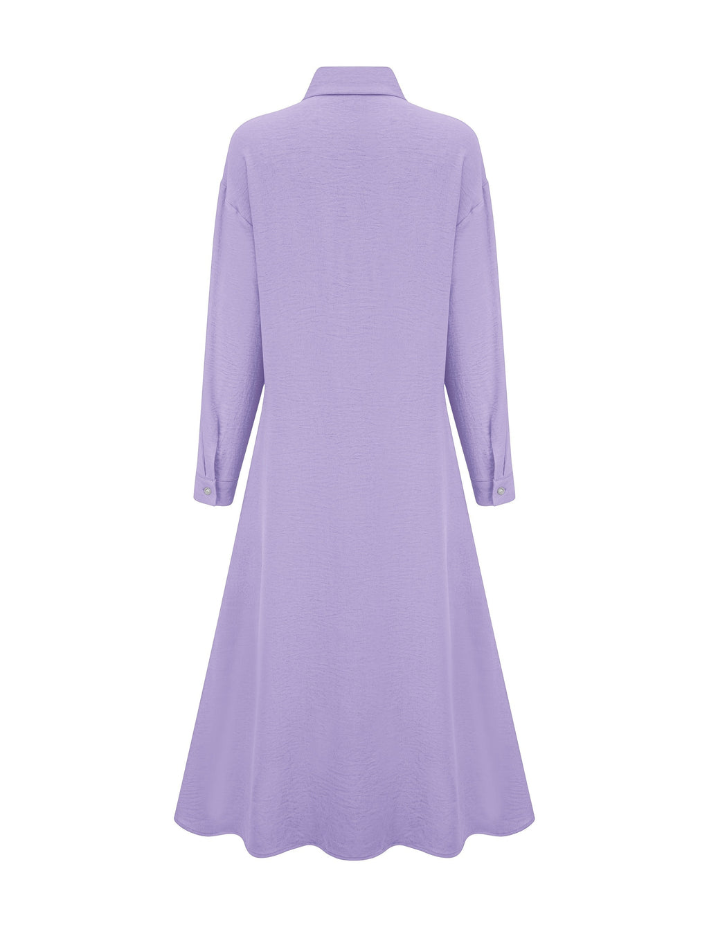 Women'S Fashion Long Shirt Dress, Dress - Purple
