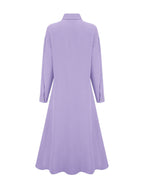 Women'S Fashion Long Shirt Dress, Dress - Purple
