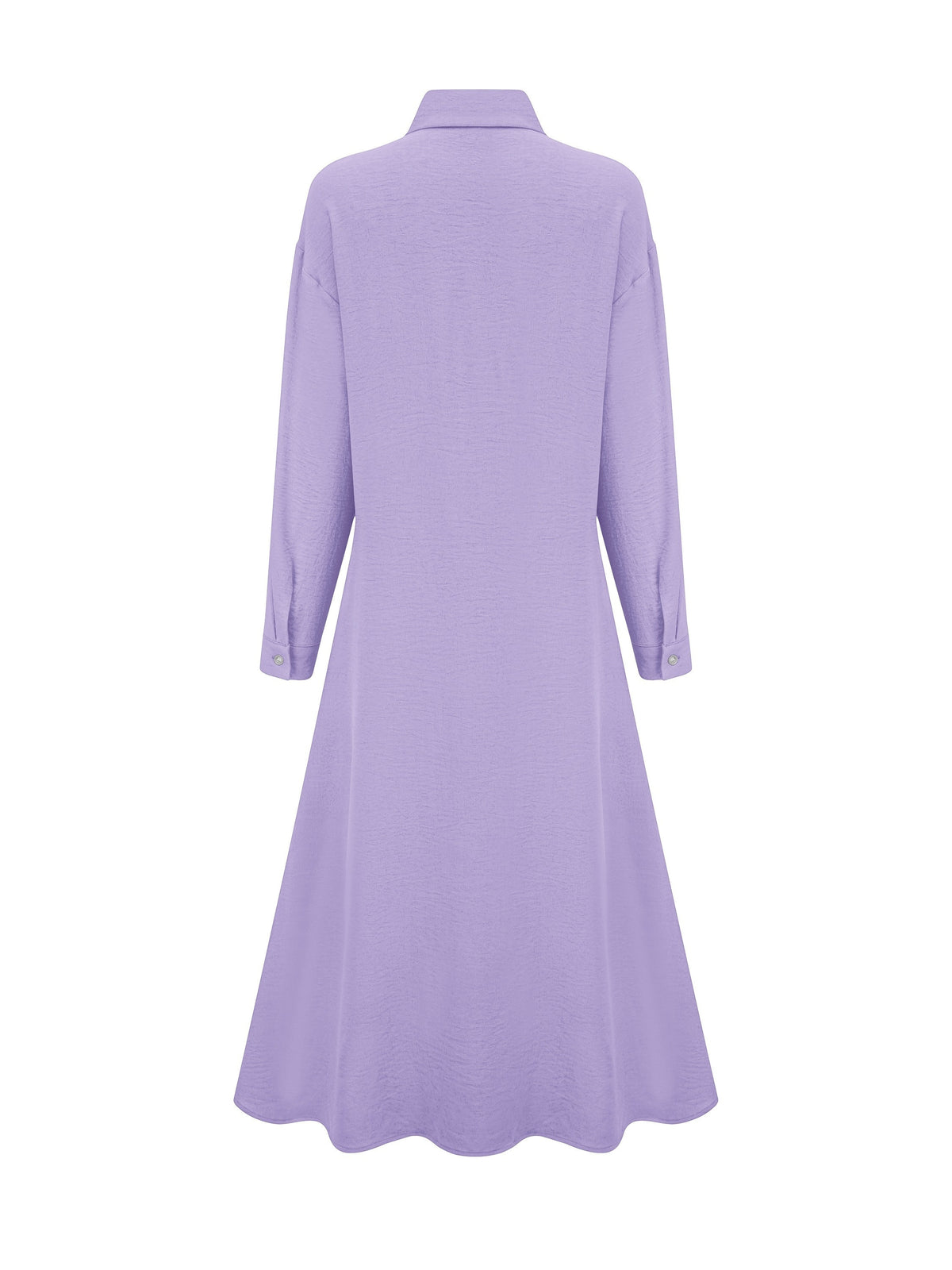 Women'S Fashion Long Shirt Dress, Dress - Purple
