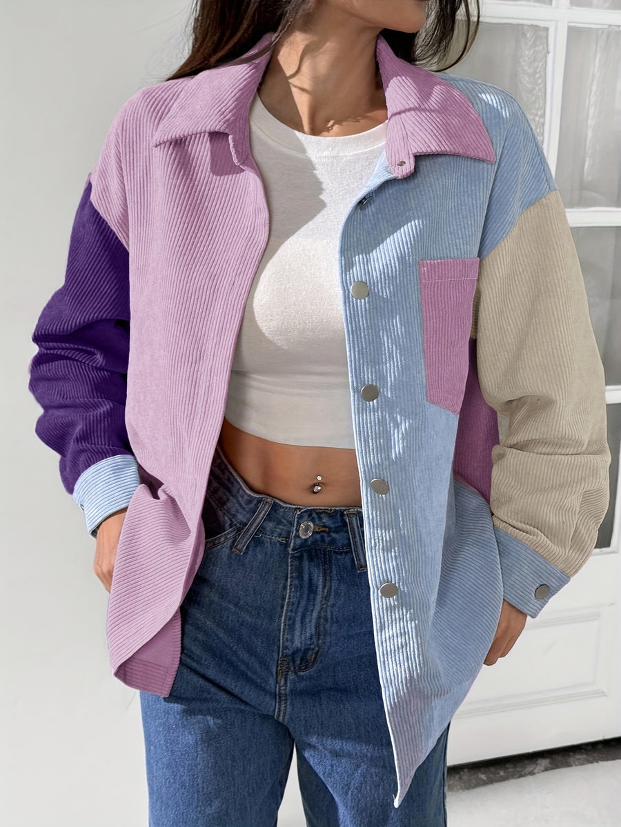 Plus Size, TB6709 Stylish and Elegant Coat, Plus-size Casual Shirt, Suitable for Autumn and Winter - Mixed colors
