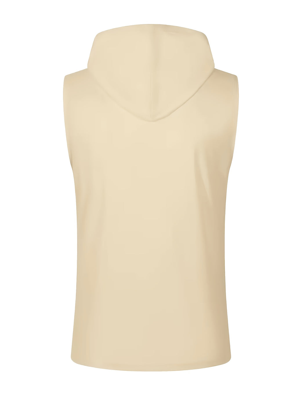 Men's Quick-Dry Athletic Hoodie - Sleeveless Gym Shirt, Breathable Workout Top for Running, Outdoor Sports - Lightweight Moisture-Wicking Activewear (Machine Washable), Running Shirt, Casual Sportswear, Tropical Print, Durable Construction, Performance - Khaki