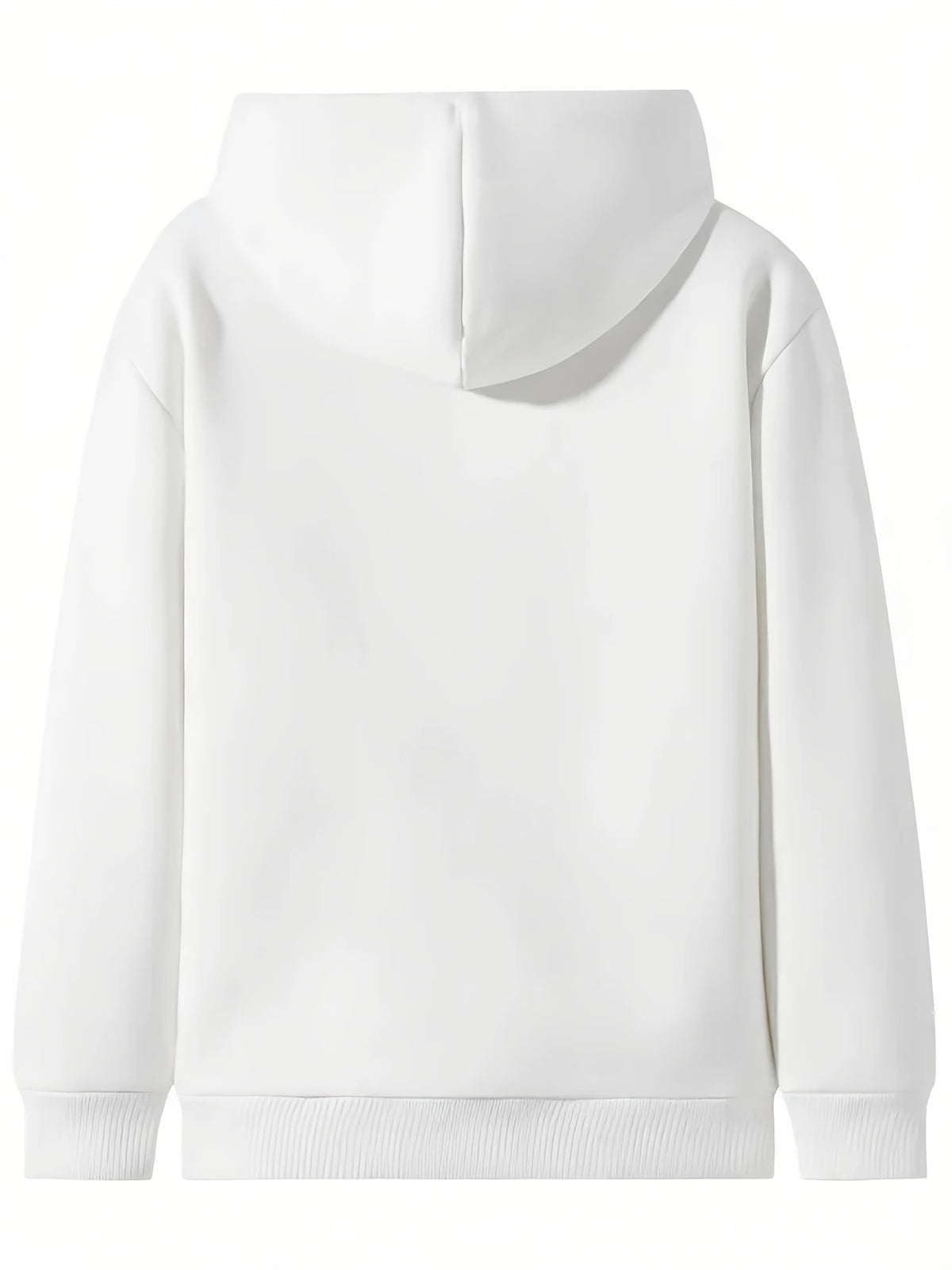 [Autumn Winter] Women'S Autumn Winter New Casual Warm Winter Fleece Hooded Sweatshirt Jacket - White