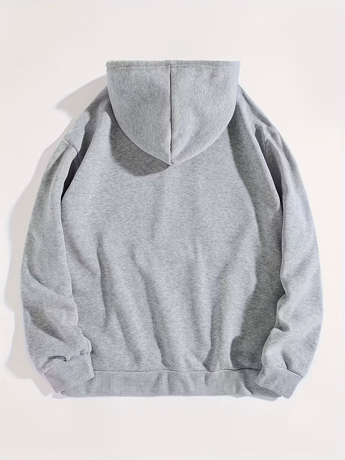 Women's Fashion Hoodie with Three Cups of Coffee H's COFFE TIME Print Kangaroo Pocket Long Sleeve Sweatshirt for Autumn and Winter, Ideal for Daily Casual Wear, Outings, and Parties - Grey