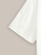 Women'S Short-Sleeve Round-Neck Sports T-Shirt with Butterfly Print - White