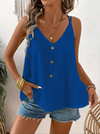 8292 Back Strap Camisole Top - Blue