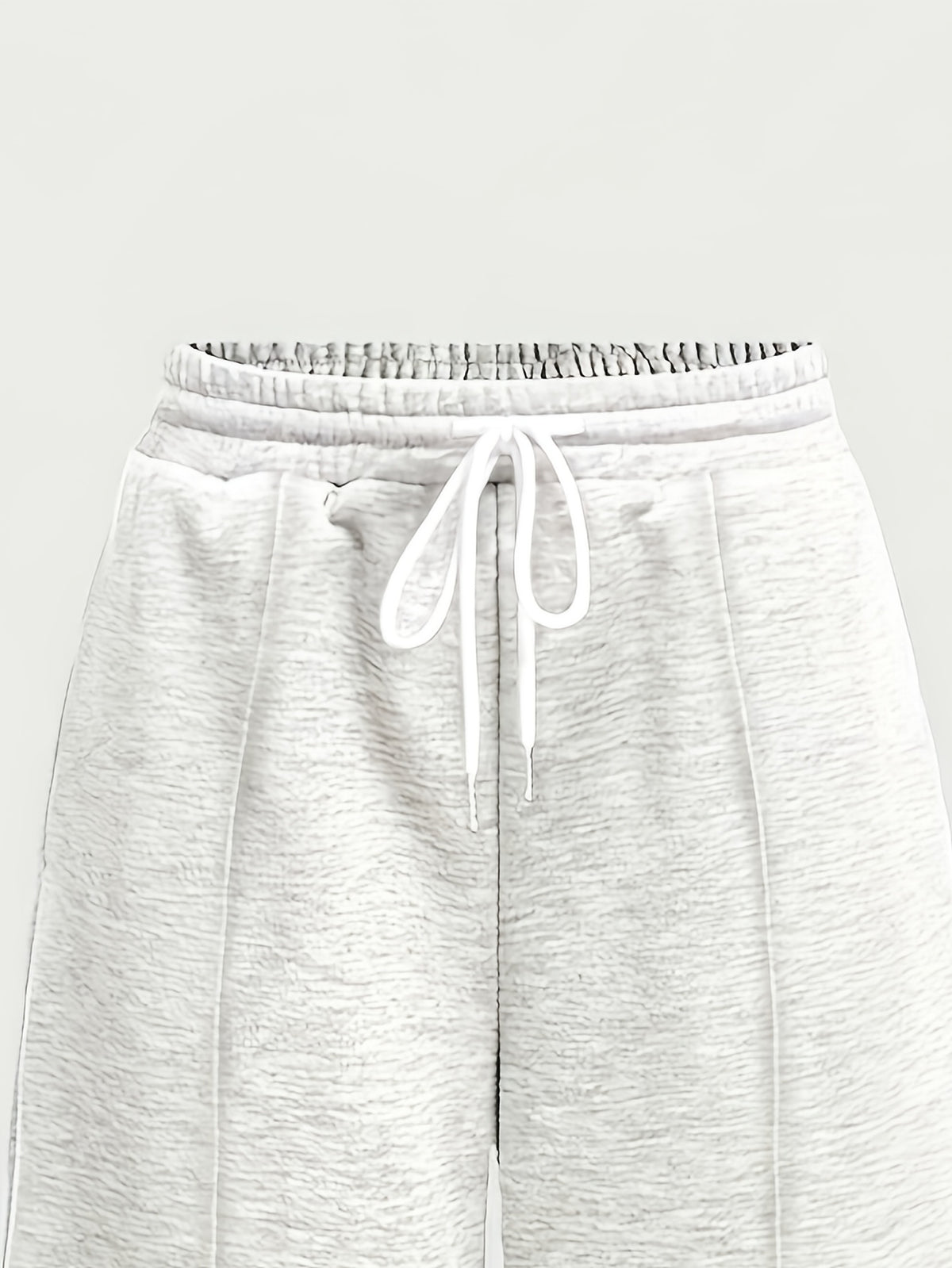 Casual Pants, Loose Wide-Leg Casual Pants, Elastic Waistband Athletic Pants, Warm Elastic Waistband Casual Pants for Women's Autumn/Winter Outerwear - No. 1 Gray