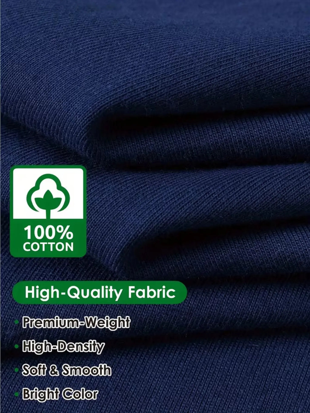 Minimalist Geometric Print Pure Cotton T-shirt, with a Delicate and Skin-friendly Feel, Featuring a Trendy Streetwear Style and Premium Texture. High-quality Unisex Short-sleeve Tee, Versatile for Daily Commutes and Casual Wear - Navy Color