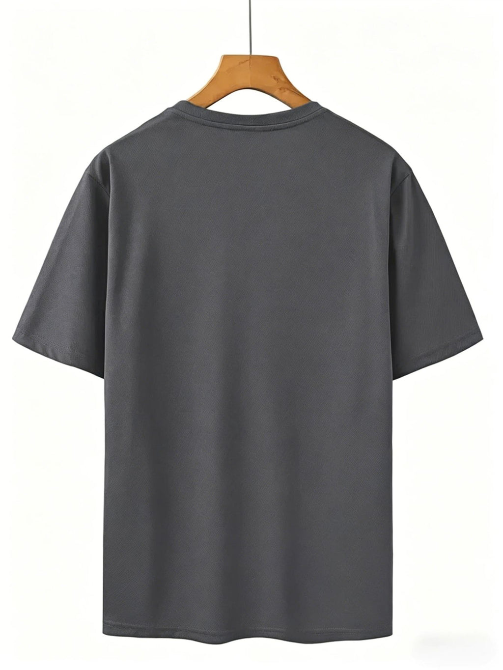 Men's Summer Casual Sports T-Shirt Colorful Trefoil Print Design Street Casual Trendy Design Suitable for Multiple Occasions Sporty Style Round Neck Breathable Quick-Dry Daily Wear - Grey