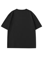 Paul Frank Summer Men's Pure Cotton Street Style Refreshing Pullover Short-Sleeve T-Shirt - Black
