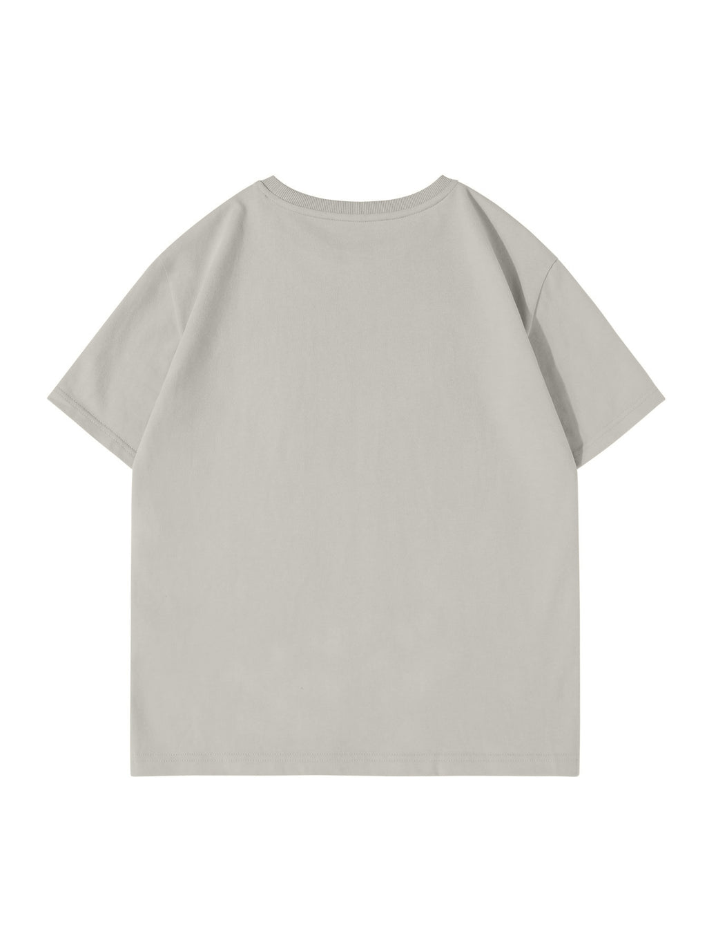 100% Men'S Summer Casual T-Shirt, Loose Fit - Gray Apricot