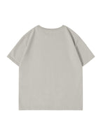 100% Men'S Summer Casual T-Shirt, Loose Fit - Gray Apricot