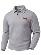 Pring/Autumn New Men's POIO Shirt Fashionable And Atmospheric Casual Knit Jacquard T-Shirt Men's Clothing - Grey