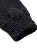 Men'S Faux Two-Piece Shirt Collar Knit Sweater, Commute Style Instant Shape, No Extra Prints, Texture-Driven Quality, Business Casual Dual Compatibility - SINBOS - Black