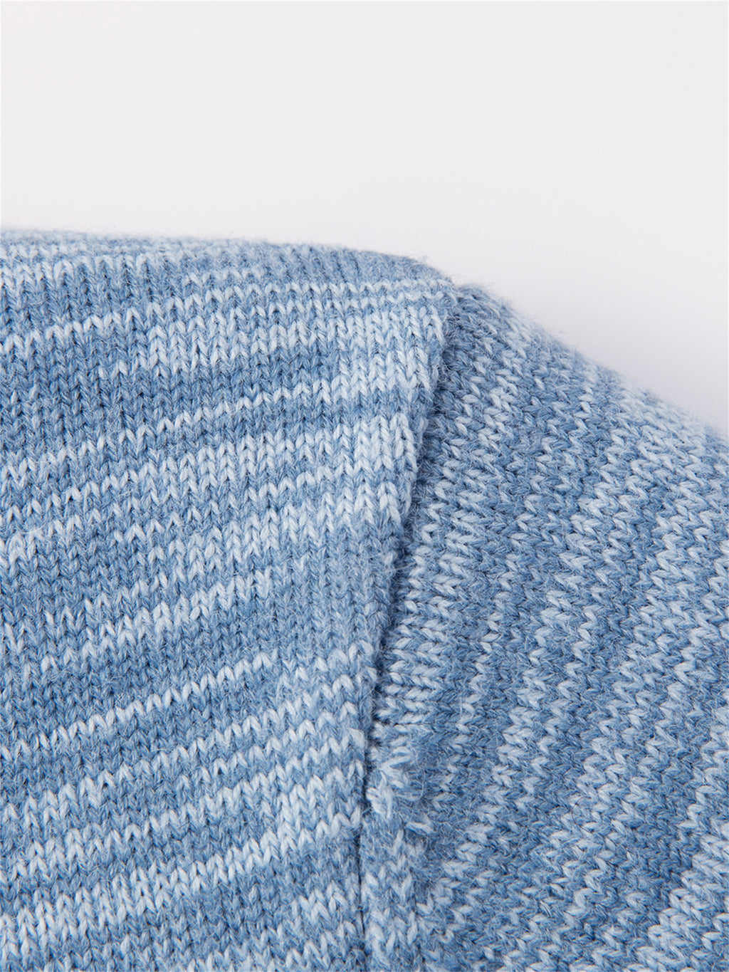 Autumn Winter Knit 3D Solid Round Neck Sweater, Basic Knit Pullover Top for Men, Fashionable Long Sleeve Sweater, Size Y - Navy