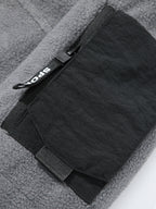 2pcs Men's Tactical Fleece Hoodie, Drawstring Zip Pockets Warm Fuzzy Pullover Hooded Sweatshirt, for Outdoor Hiking Daily Fall Winter Wear - Green + Gray