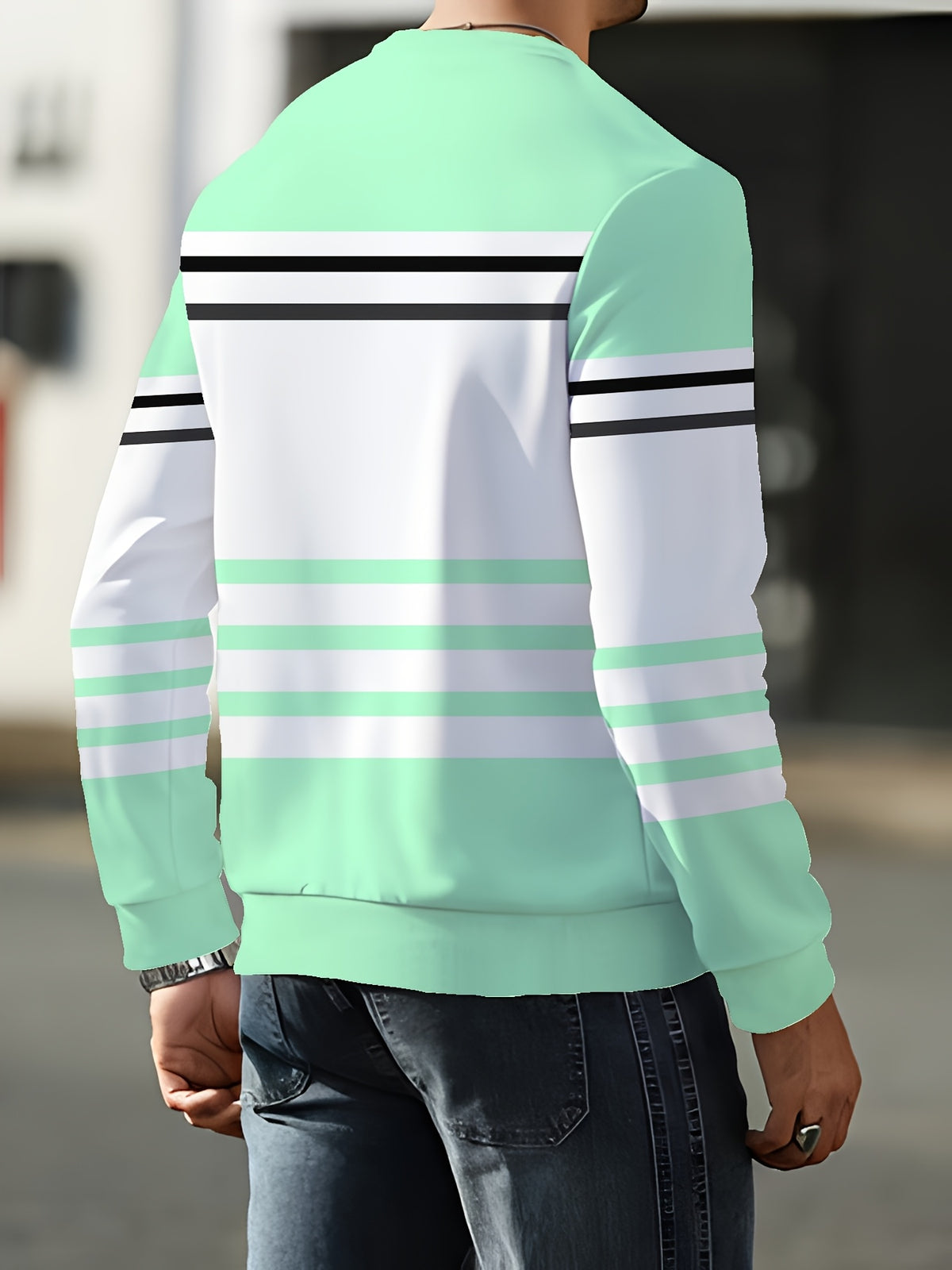 Men'S Autumn Winter New Long Sleeve Sweatshirt Men'S Casual Trendy Brand Men'S Round Neck Sweatshirt - Mixed Color 4