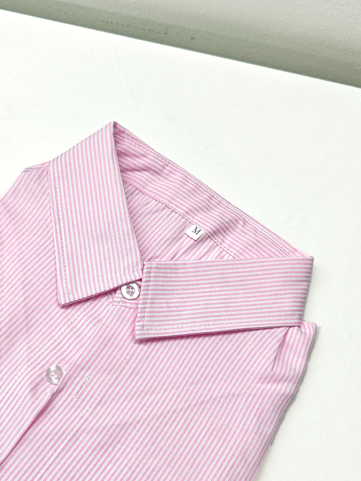 Early Spring Spring New Versatile Basic Multi-Color Optional Easy Fashion Niche Print Lapel Long Sleeve Casual Shirt - Pink Color