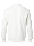 Men'S Casual Lapel Zip-Up Cardigan Coat, Stylish And Breathable Waffle Grid Print Jacket, Suitable for Outdoor Sports And Business Office, Versatile Top - White