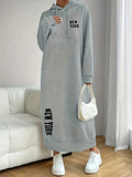 Women'S Fashion Dress - Light Grey