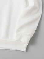 Women'S Fashion Round Neck Sweatshirt - White