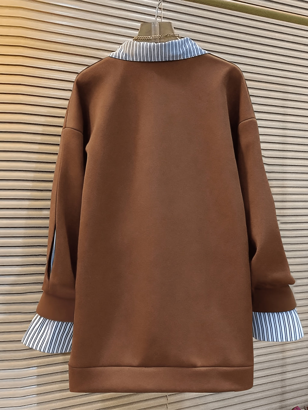 Women'S Fashion Casual sweatshirt - Coffee Color
