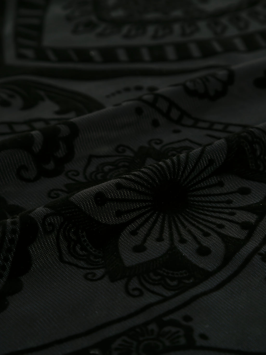 Young Y2K Sheer Floral Print Crew Neck Short Sleeve Rompe - Black