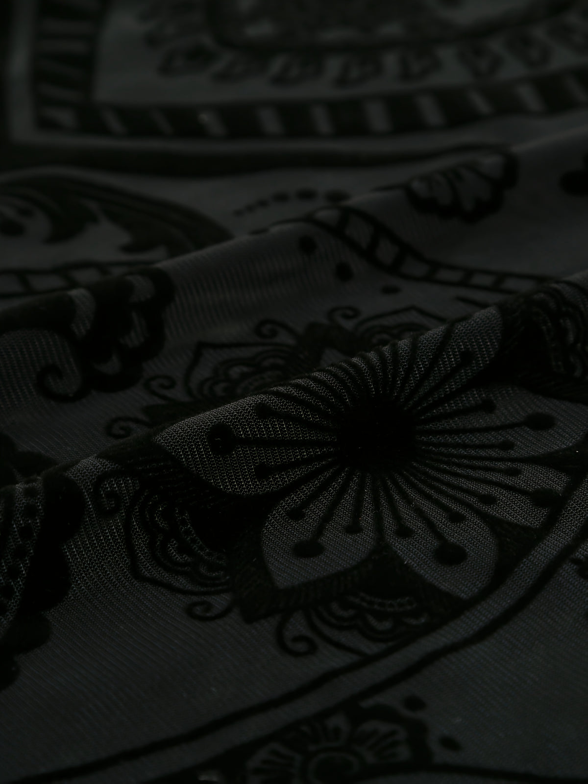 Young Y2K Sheer Floral Print Crew Neck Short Sleeve Rompe - Black