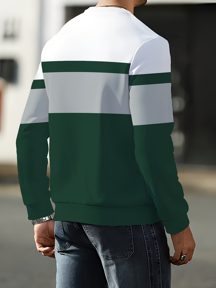 Round Neck Sweatshirt Trendy Brand Hot Style Men'S Long Sleeve 2026 Autumn Winter Men'S Round Neck Sweatshirt - Mixed Color 2